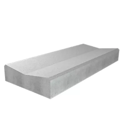 Caniveau béton double pente CC1, section 12 x 40 cm, long. 1m