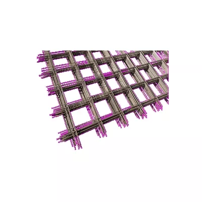 Treillis soudé ST25CS, maille 15x15 cm, 3 x 2,4 m, fil diam.7 mm