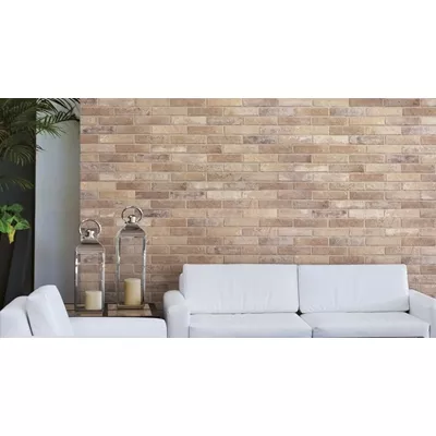 Parement intérieur et extérieur en grès cérame, Série Brick Bristol