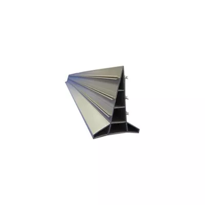 Règle PVC pour joint de dilatation, couleur gris, 5m x 80 mm