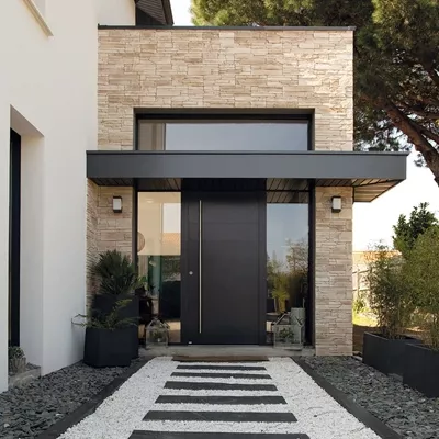 Parement en pierre reconstituée Rocky Mountain, Ton naturel