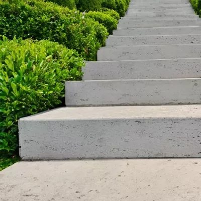 Bloc marche TRAVERTIN100X35X15 cm