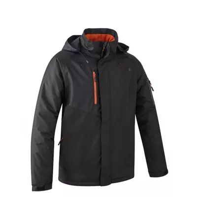 Veste polaire Yuzu couleur noir et orange, taille S à 4XL