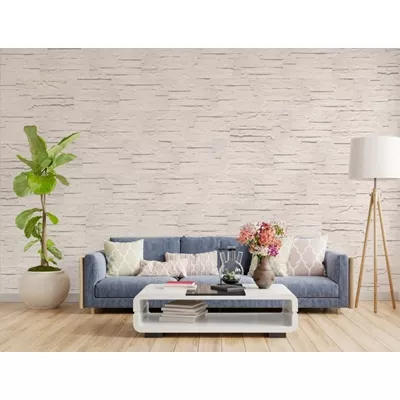 Parement mural en pierre reconstituée, imitation pierre sèche, série Bourbilly