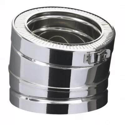 Coude pour conduit de cheminée inox & galva, Diamètre 150 mm