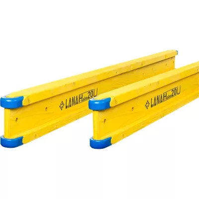 Poutrelle de coffrage tricollé type Doka, en H, Haut. 20 cm