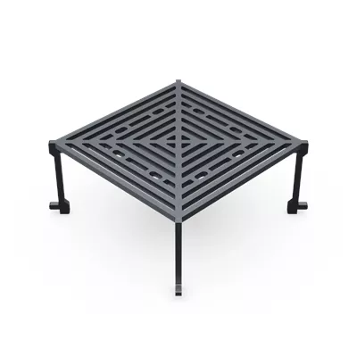 Grille carré en acier 8 mm pour brasero cevenol