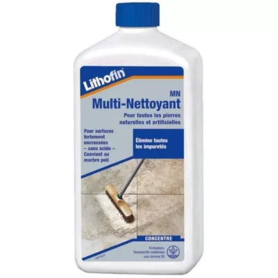 Lithofin mn multi nettoyant sans acide, spécial pierre naturelle