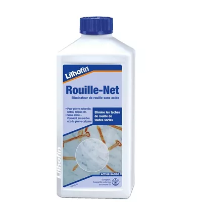 Eliminateur de rouille sans acide, Lithofin Rouille-net, bidon de 50 cl