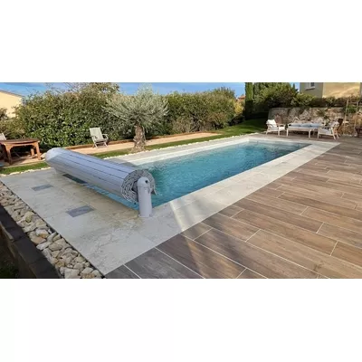 Margelle kemet adoucie vieillie 30x60x3cm nez arrondi couleur