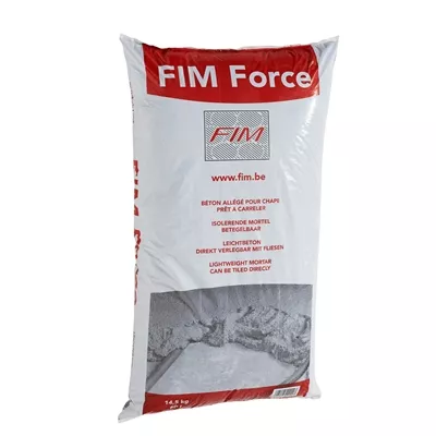 Béton Allégé pour chape prêt à carreler, Fim Force, sac de 60 L (14kg)