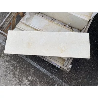 Couvertine en pierre naturelle Kemet, finition sablée, L.100 x l.30 x ép.3 cm