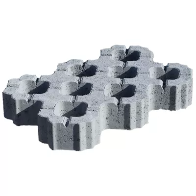 Dalle à engazonner en béton, modèle Dalpré, 50 x 33 x ép.8 cm