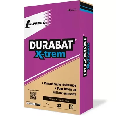 Ciment spécial milieu agressif durabat X-trem, 52.5, sac de 25 kg
