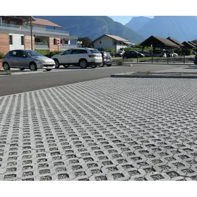 Dalle gazon en béton, série draina 10, L.50 x l.33 x ép.10 cm