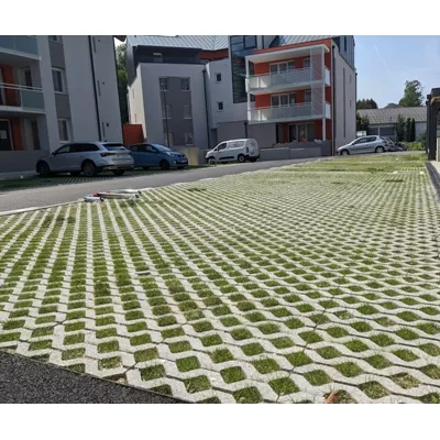 Dalle gazon en béton, série draina 8, L.50 x l.33 x ép.8 cm