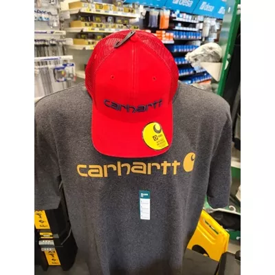 Casquette Carhartt en toile de coton, couleur rouge