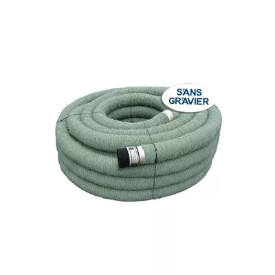 Drain agricole 3 en 1 sans gravier, Fiberdrain TP, Diamètre 100 mm x long.50 m