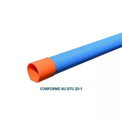 Drain Rigide à fond plat, Batidrain, Diamètre 90, long.2.5 m