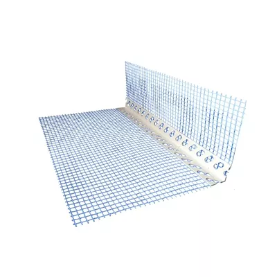 Baguette d’angle entoilée spéciale ITE, couleur blanc, 10x15 cm, lg de 2,5 m