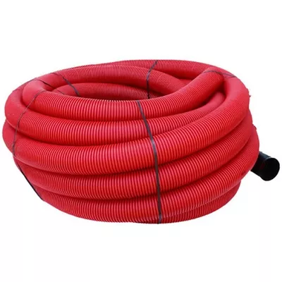 Gaine TPC pour réseaux enterrés, diam 63 mm, couleur rouge (électricité)