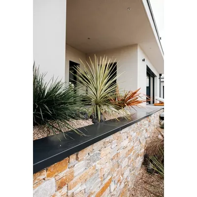 Couvertine plate en aluminium, mur de 20cm, longueur de 3 mètres