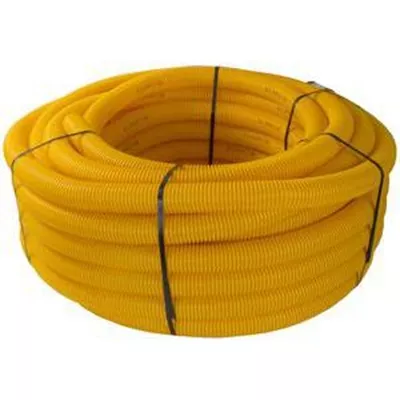 Gaine TPC pour réseaux enterrés, diam 63 mm, couleur jaune (gaz)