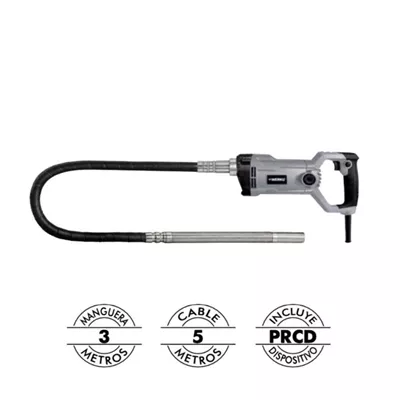 Aiguille vibrante à béton, filaire, diam. 35 mm, 1000W