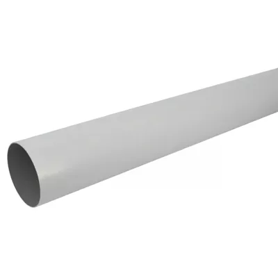 Tube de descente en PVC, couleur blanc, diam. 100 x L.3 m