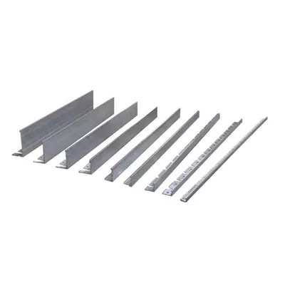 Bordure de jardin en aluminium, profilé en L, longueur de 2.3 ml