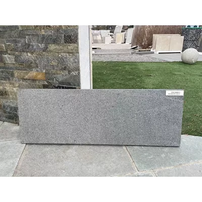 Couvertine en pierre naturelle, granit G654 flammée, plate, L.100 x l. 30 x ép.3