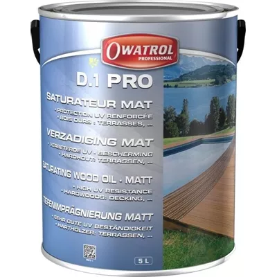 Saturateur pour bois exotique satiné mat  D1 pro - 5L