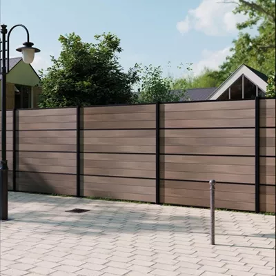 Lame de clotûre en bois composite, série Atmosphère, long. 1.78 m x larg. 15 cm