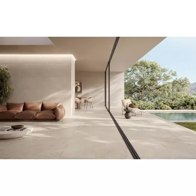 Carrelage extérieur, série Ground, couleur beige, L.60 x l.60 x ép.2 cm
