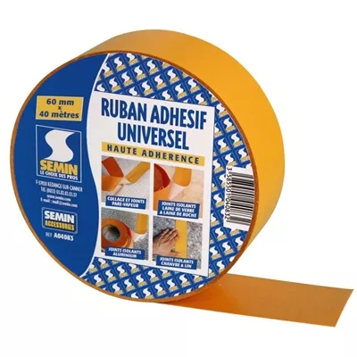 Ruban adhésif universel pare vapeur – Rouleau de 60 mm x 40ml