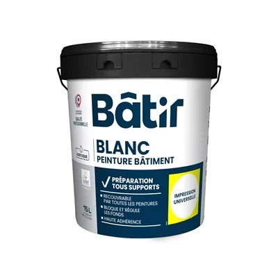 Peinture impression universelle multi-support Batir, blanc, seau de 15L