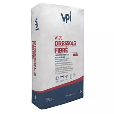 Mortier Autonivelant fibré de dressage, V170 DRESSOL-3, Sac de 25 kg