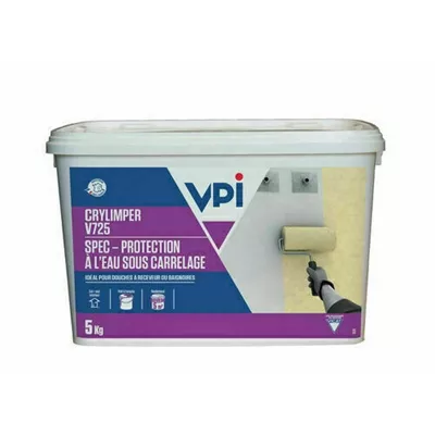 Imperméabilisant sous carrelage v725 Crylimper, seau de 5 kg