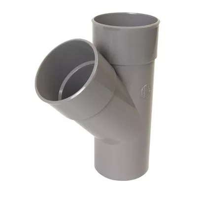 Culotte 45° en PVC, male/femelle, diamètre 100