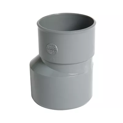 Réduction excentrée en pvc, male/femelle, diamètre 100/40 mm