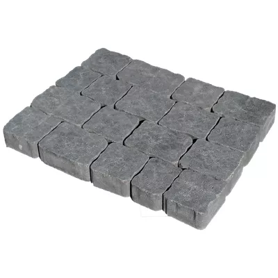 Pavé béton multiformats Tolède, épaisseur 6 cm, finition vieillie martelée