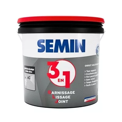 Enduit airless semin 3 en 1, seau de 20 kg