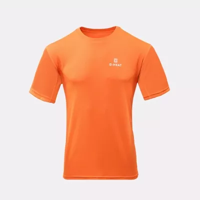 T-shirt rafraichissant anti-uv manche courte, orange