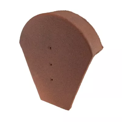 Fronton de faitière ronde ventilée, couleur vieilli bourgogne