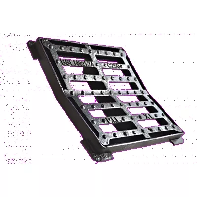 Grille concave + cadre, fonte noire, C250, PMR