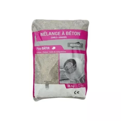 Mélange à béton gris, sac de 35 kg