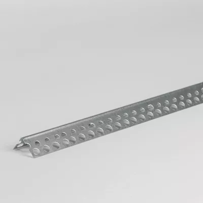 Arête d'angle intérieur perforée en acier galvanisé pour placo