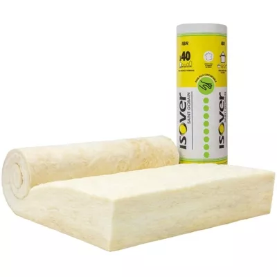 Laine de verre pour combles perdus, nu, ép. 100 mm - R=2.5, rlx de 9.6 m2