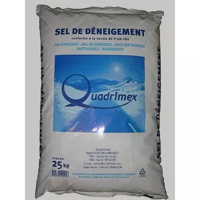 Sel de déneigement, sac de 25 kg