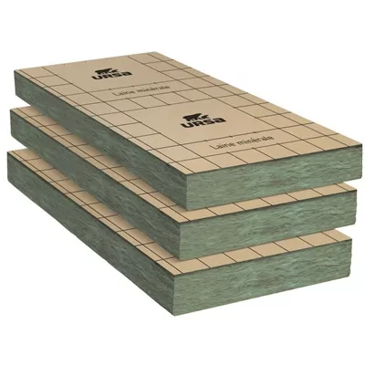 Laine de verre pour mur intérieur, PRK32 revêtu